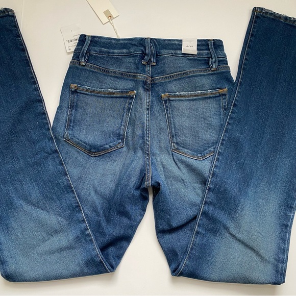 Good American good classic bootcut jeans NWT indigo331 button fly jeans - Picture 10 of 13